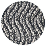 Safavieh Micro-Loop 5'-0" x 5'-0" Rug in Charcoal / Ivory