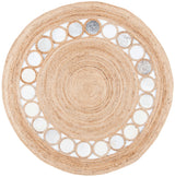 Safavieh Natural Fiber 5'-0" x 5'-0" Rug in Beige / Grey