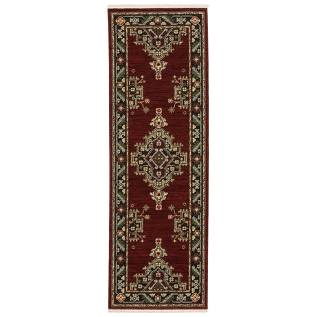 Oriental Weavers Sphinx Lilihan 092R6 Red/ Black Rugs - runner