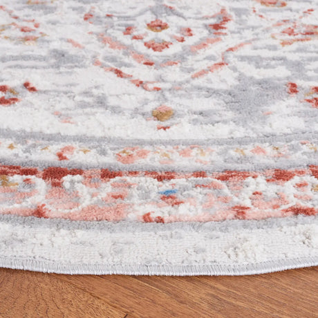 Safavieh Shivan 100 6'-7" x 6'-7" Rug in Ivory / Rust