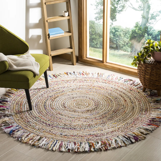 Safavieh Cape Cod 5'-0" x 5'-0" Rug in Ivory / Light Beige
