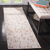 Safavieh Montauk 2'-3" x 7'-0" Rug in Orange / Ivory