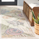 Safavieh Blossom 2'-3" x 8'-0" Rug in Green / Pink