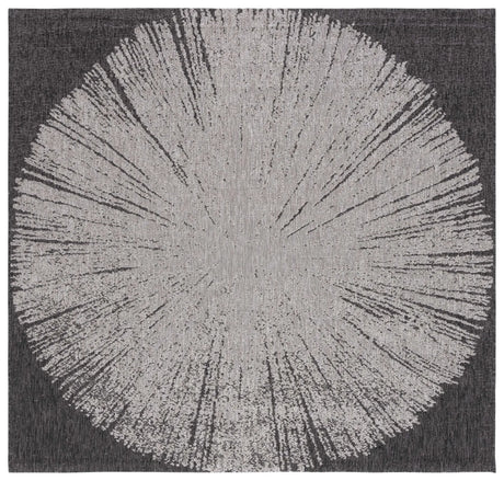 Safavieh Courtyard 6'-7" x 6'-7" Rug in Beige / Black