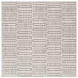 Safavieh Beach House 6'-7" x 6'-7" Rug in Grey / Ivory