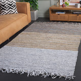 Safavieh Vintage Leather 4'-0" x 6'-0" Rug in Grey / Beige