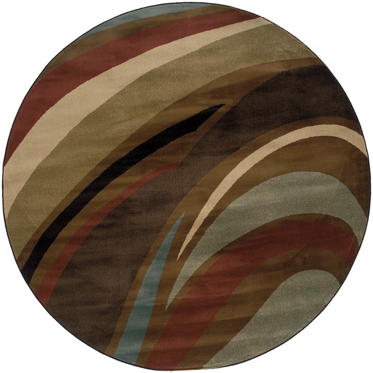 Oriental Weavers Sphinx Hudson 2666F Brown / Brown Rugs - main flat