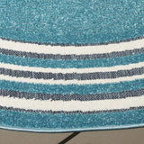Safavieh Cabana 6'-7" x 6'-7" Rug in Turquoise / Ivory