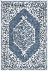 Safavieh Micro-Loop 4'-0" x 6'-0" Rug in Blue / Ivory