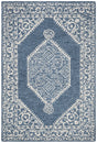 Safavieh Micro-Loop 4'-0" x 6'-0" Rug in Blue / Ivory
