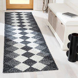 Safavieh Kilim 2'-3" x 9'-0" Rug in Black / Ivory