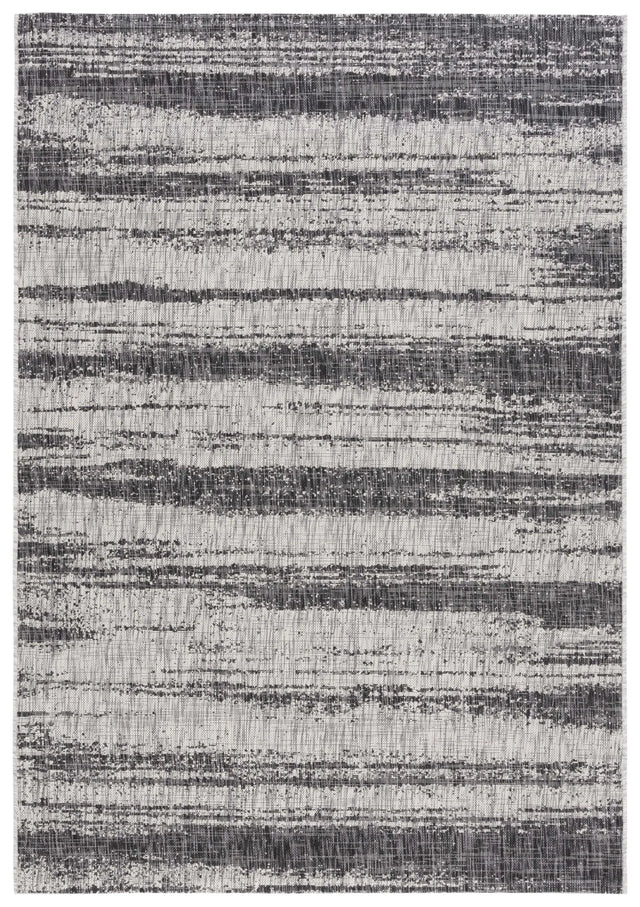 Safavieh Courtyard 5'-3" x 7'-7" Rug in Grey / Black