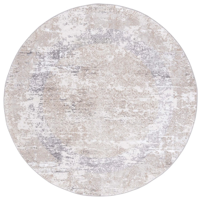 Safavieh Amelia 6'-7" x 6'-7" Rug in Beige / Grey