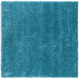 Safavieh Shag 4'-0" x 4'-0" Rug in Turquoise