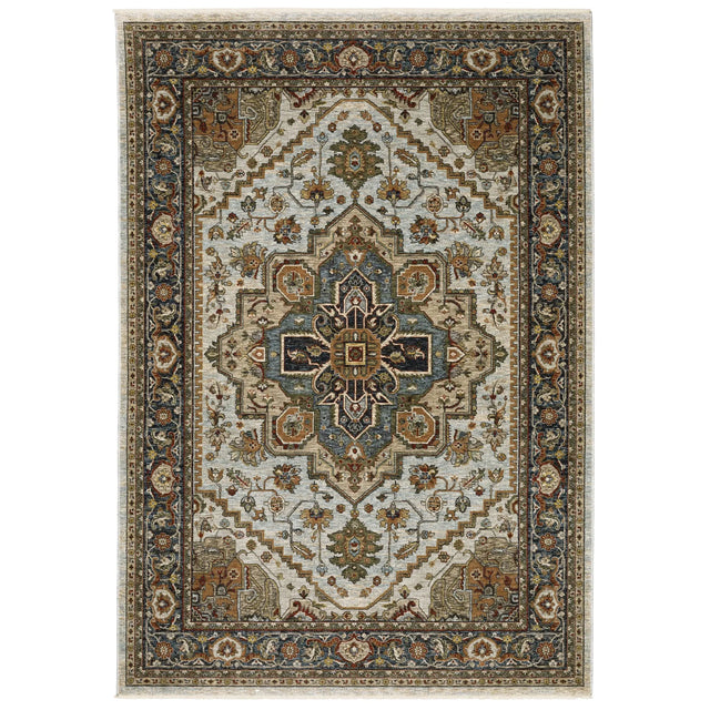 Oriental Weavers Sphinx Aberdeen 1144W Ivory/Blue Rugs - main flat