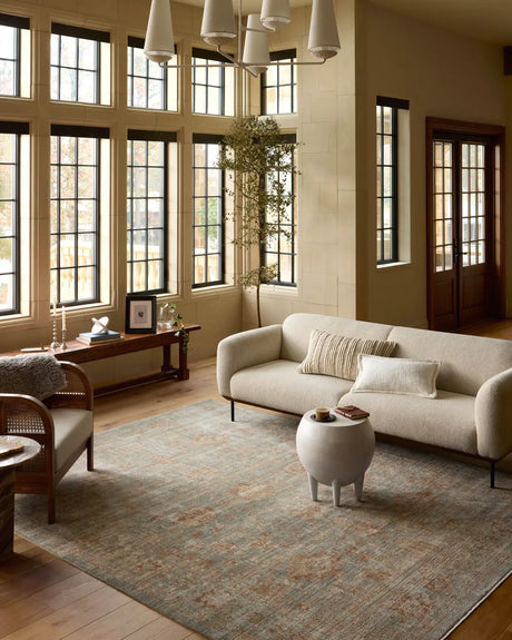 Loloi Heritage Her-06 Aqua/Terracotta Rug - room scene 1