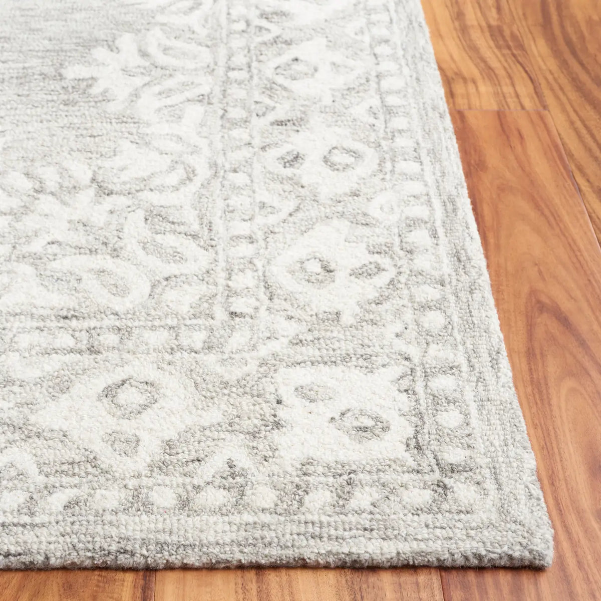 Safavieh Ebony 4'-0" x 6'-0" Rug in Grey / Ivory