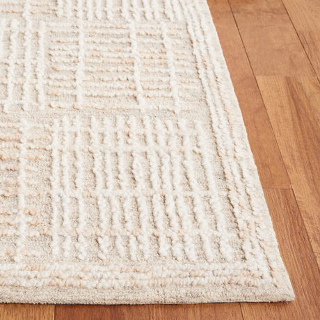 Safavieh Abstract 4'-0" x 6'-0" Rug in Light Brown / Ivory