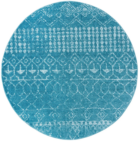 Safavieh Tulum 6'-7" x 6'-7" Rug in Turquoise / Blue