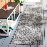 Safavieh Courtyard 2'-2" x 9'-0" Rug in Black / Grey