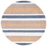 Safavieh Calico Shag 6'-7" x 6'-7" Rug in Taupe / Ivory