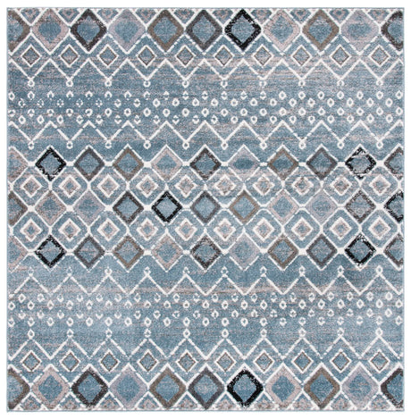 Safavieh Amsterdam 6'-7" x 6'-7" Rug in Blue / Ivory