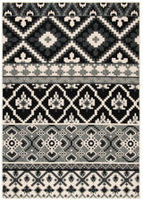 Safavieh Veranda 4'-0" x 5'-7" Rug in Black / Beige