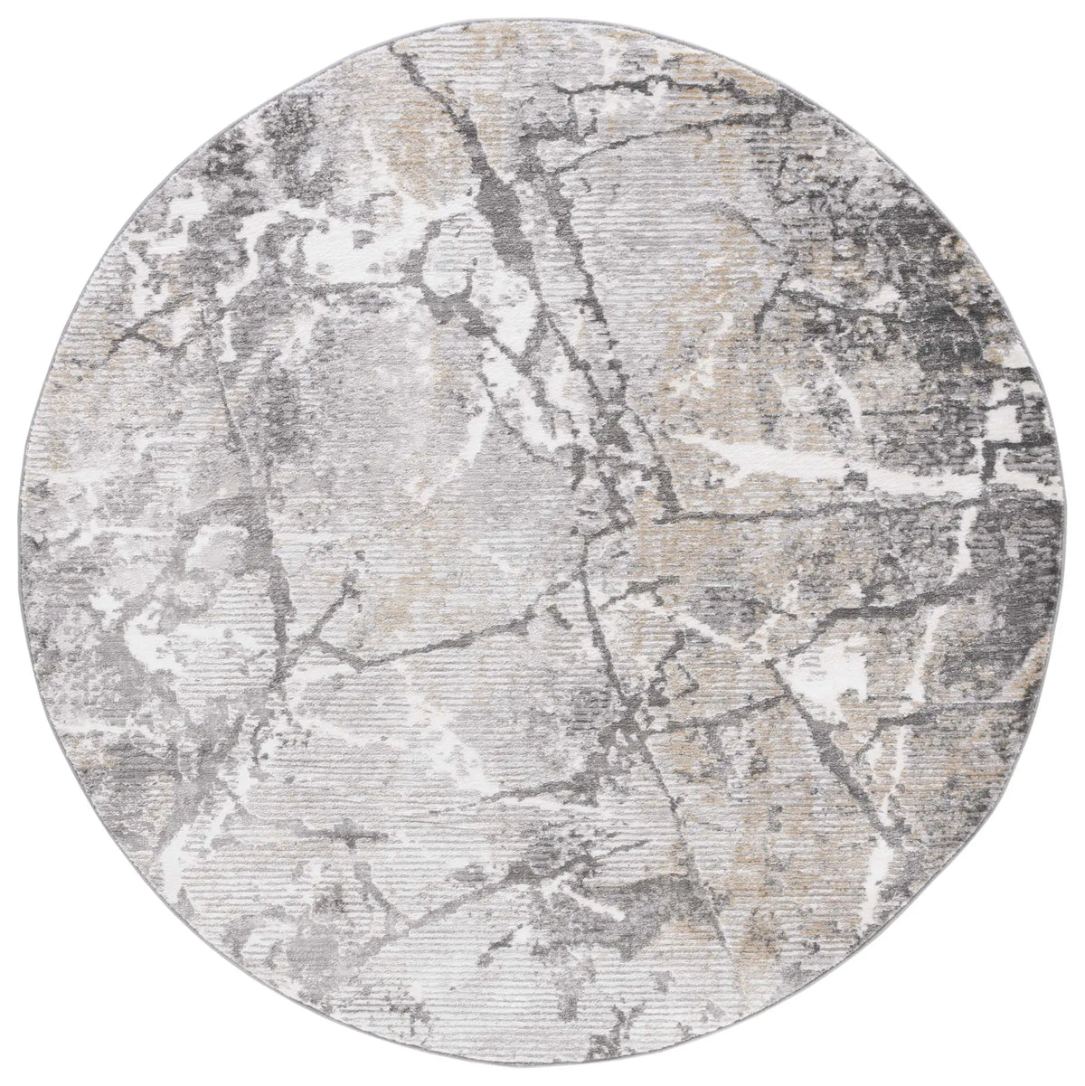 Safavieh Meadow 500 6'-7" x 6'-7" Rug in Light Grey / Dark Grey