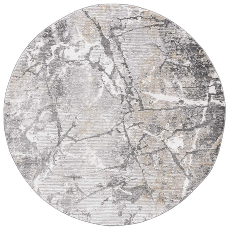 Safavieh Meadow 500 6'-7" x 6'-7" Rug in Light Grey / Dark Grey