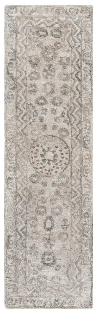 Safavieh Anatolia 2'-3" x 8'-0" Rug in Light Grey / Sage