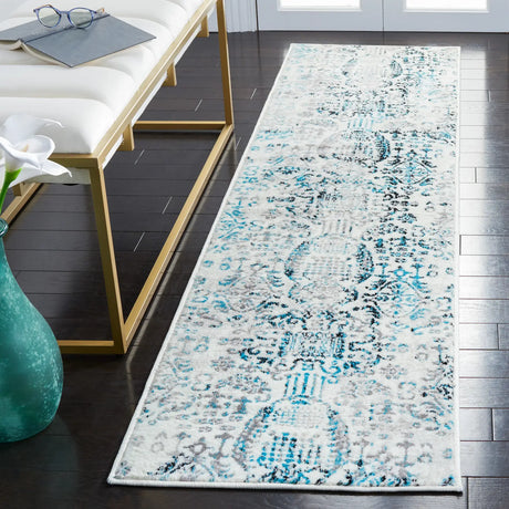 Safavieh Skyler 2'-0" x 8'-0" Rug in Grey / Blue