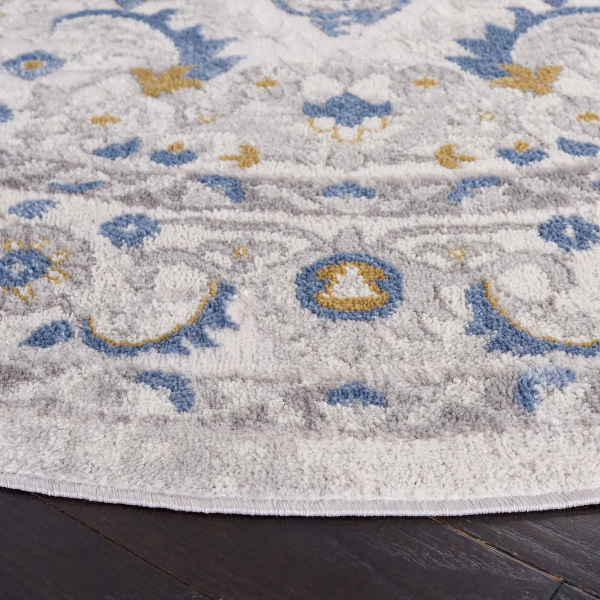 Safavieh Palma 6'-7" x 6'-7" Rug in Light Grey / Blue