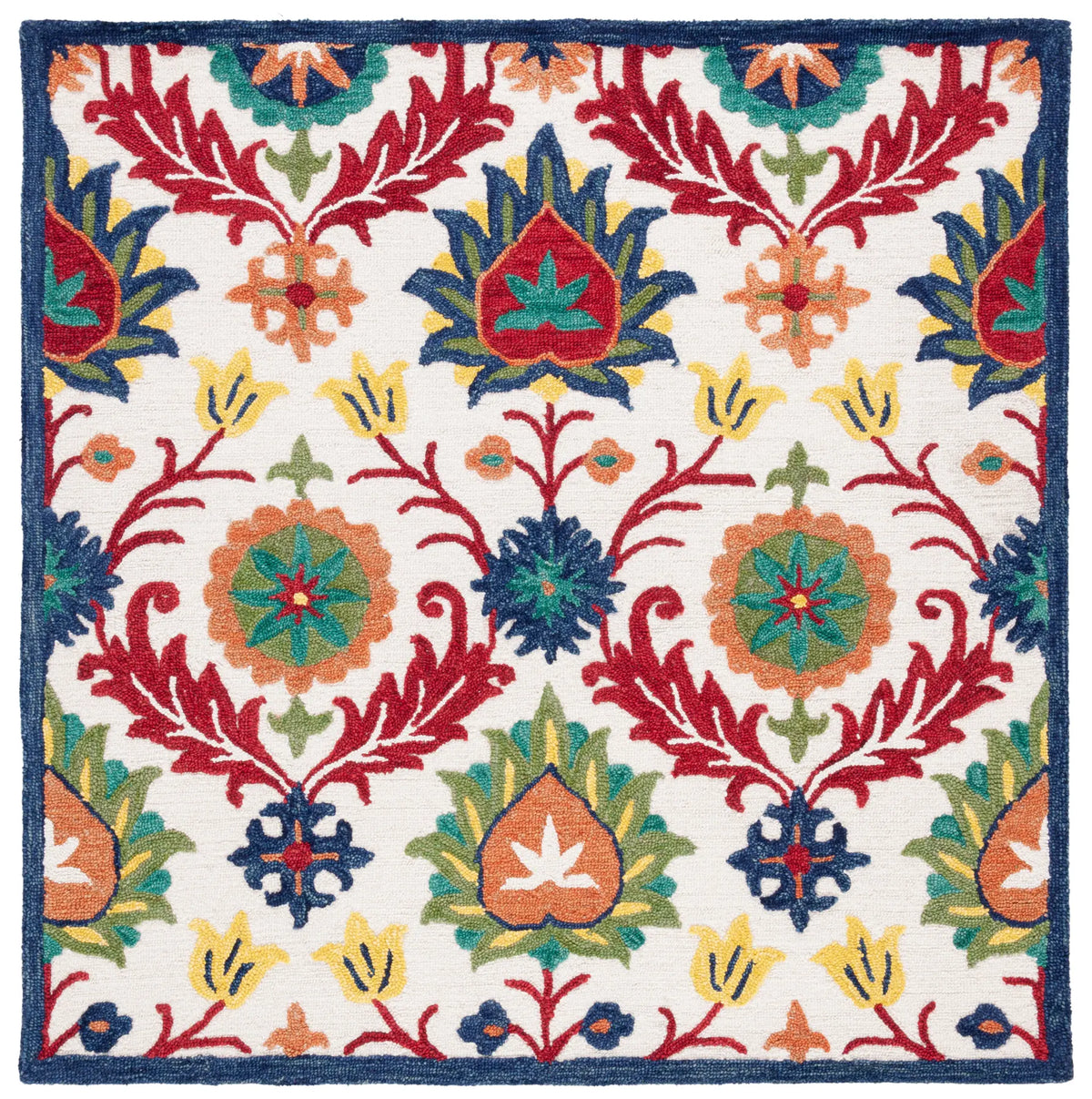 Safavieh Blossom 6'-0" x 6'-0" Rug in Ivory / Green