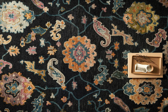 Loloi Padma Pma-01 Black/Multi Rugs - styled aerial 1