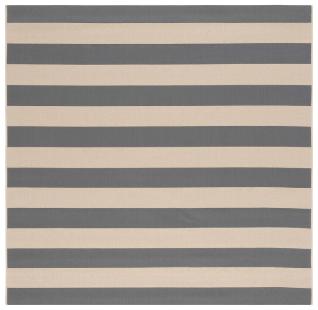 Safavieh Courtyard 6'-7" x 6'-7" Rug in Beige / Grey