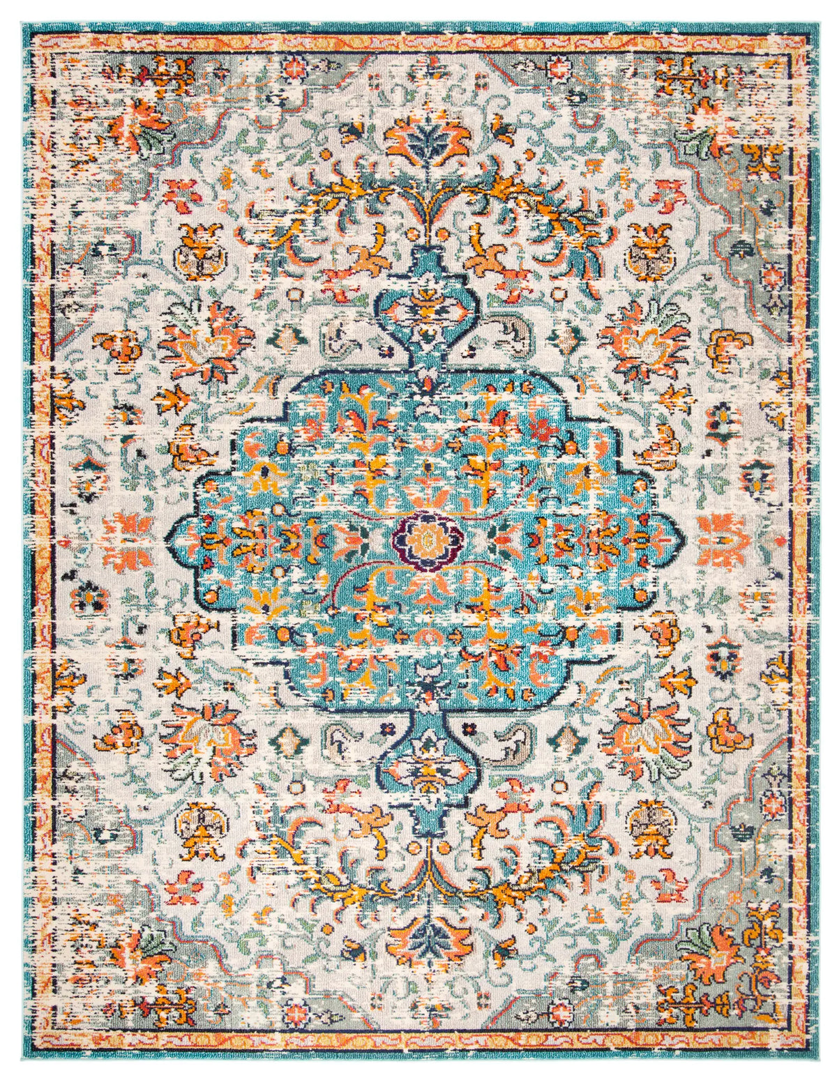 Safavieh Madison 10'-0" x 14'-0" Rug in Grey / Light Blue