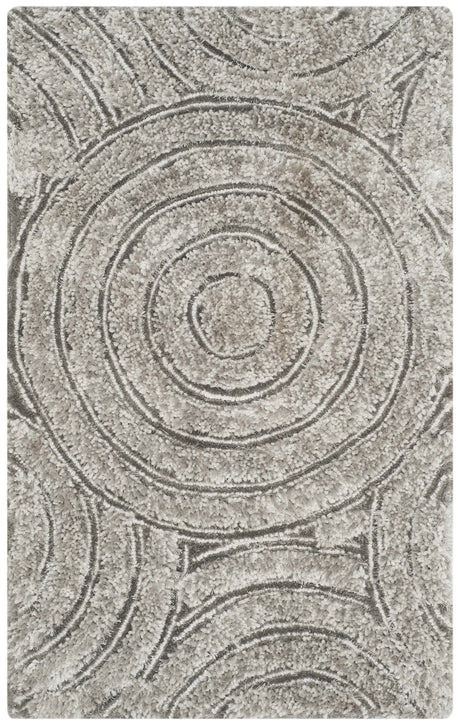 Safavieh South Beach Shag 2'-3" x 4'-0" Rug in Silver