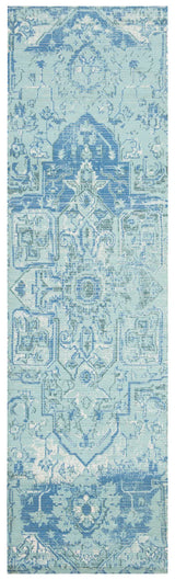 Safavieh Saffron 2'-3" x 8'-0" Rug in Aqua / Blue