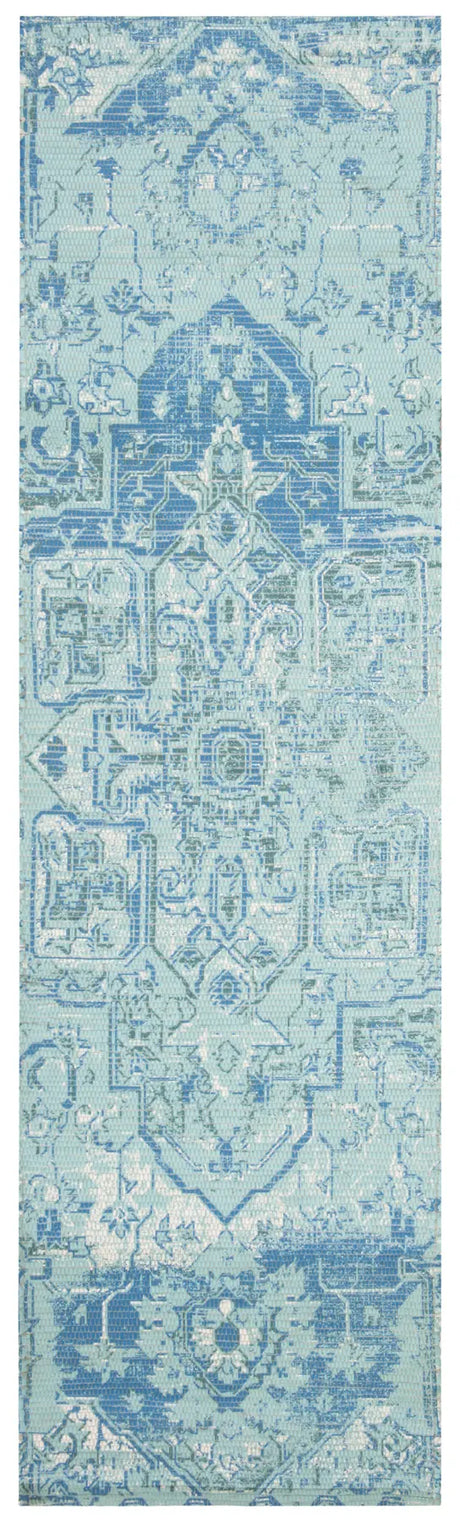 Safavieh Saffron 2'-3" x 8'-0" Rug in Aqua / Blue