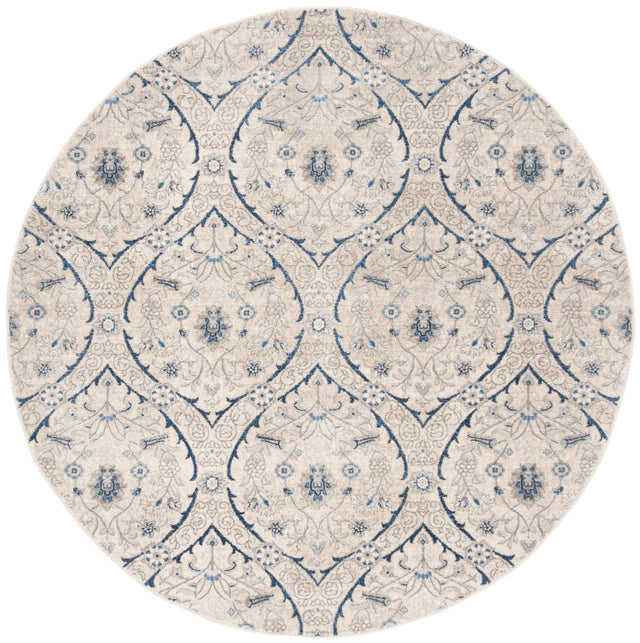 Safavieh Brentwood 6'-7" x 6'-7" Rug in Light Grey / Blue