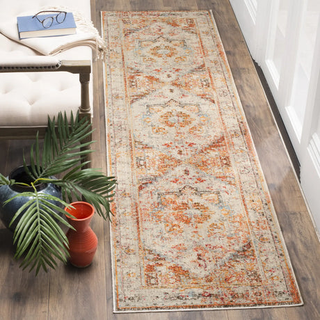 Safavieh Vintage Persian 2'-2" x 10'-0" Rug in Cream / Multi