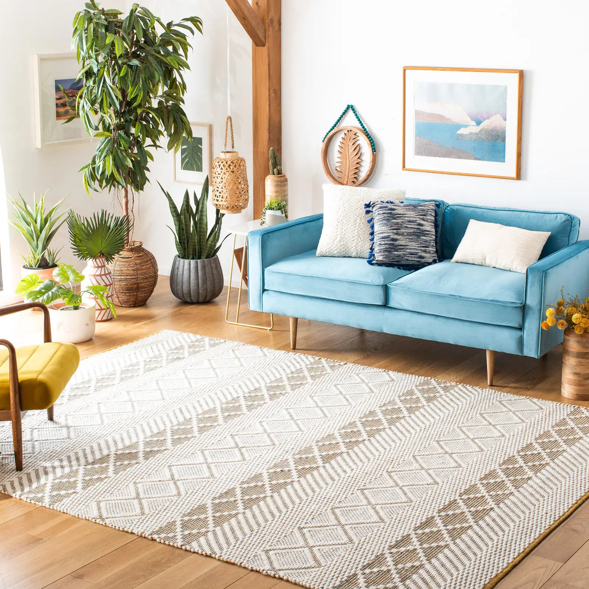 Safavieh Natura 8'-0" x 10'-0" Rug in Ivory / Yellow
