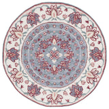 Safavieh Bellagio 5'-0" x 5'-0" Rug in Dark Grey / Ivory