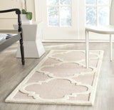Safavieh Cambridge 2'-6" x 12'-0" Rug in Light Pink / Ivory