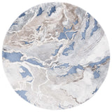 Safavieh Cyrus Shag 6'-7" x 6'-7" Rug in Blue / Beige