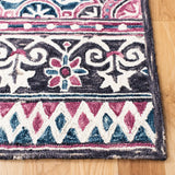 Safavieh Micro-Loop 4'-0" x 6'-0" Rug in Ivory / Pink