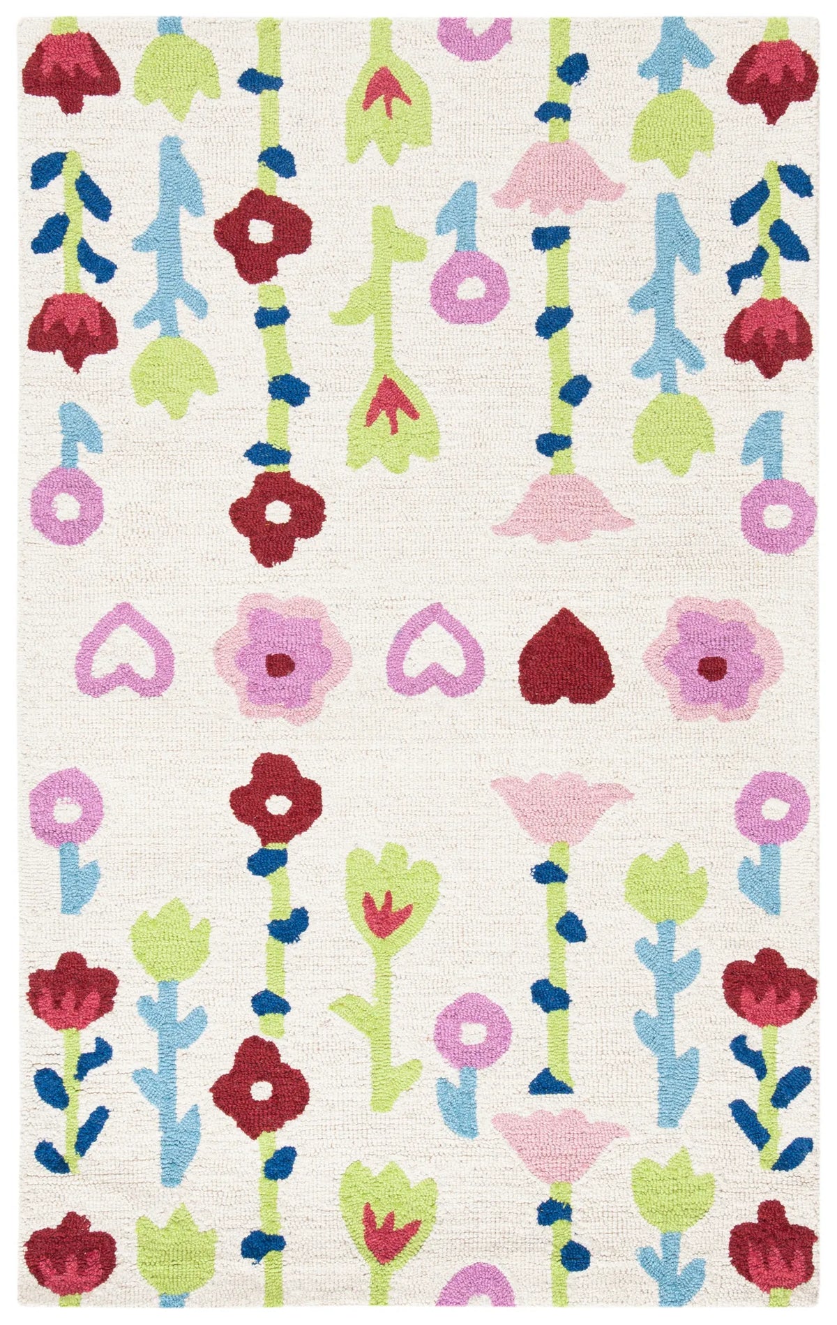 Safavieh Safavieh Kids 3'-0" x 5'-0" Rug in Ivory / Pink