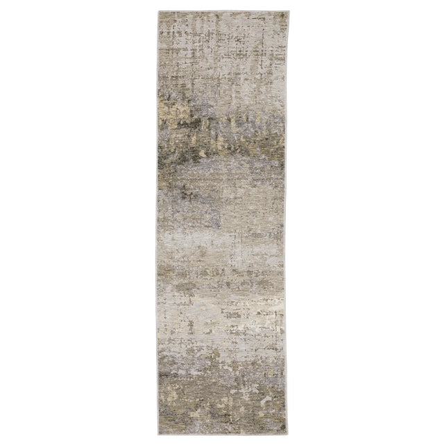 Oriental Weavers Nebulous 001H9 Beige/ Grey Rug - runner