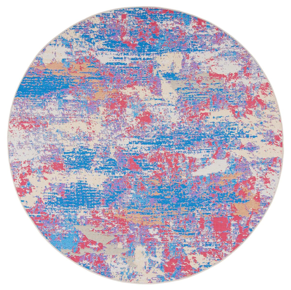 Safavieh Summer 6'-7" x 6'-7" Rug in Blue / Red