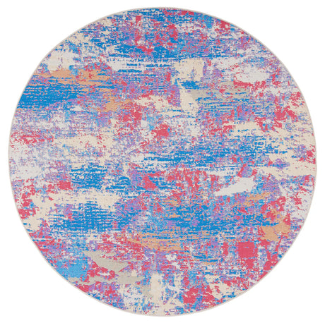 Safavieh Summer 6'-7" x 6'-7" Rug in Blue / Red